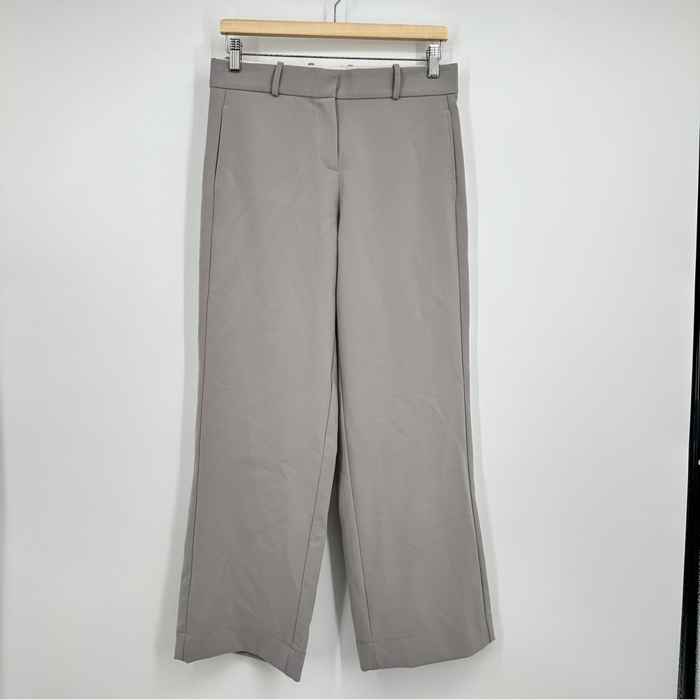 NWT Paris Georgia Gray Straight Leg Trousers Pants Womens Size Small